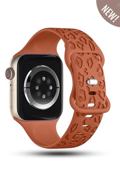 Apple Watch 10-11 46mm-watch2/3/4/5/6/se/7/8/9(42-44-45-49)mm Kordon Leoline Desenli Yumuşak Silikon