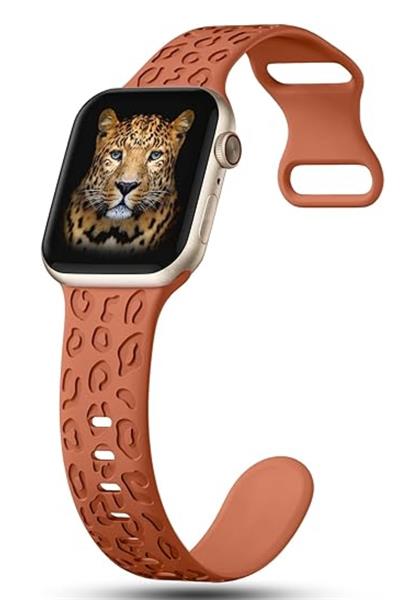 Apple Watch 10-11 46mm-watch2/3/4/5/6/se/7/8/9(42-44-45-49)mm Kordon Leoline Desenli Yumuşak Silikon