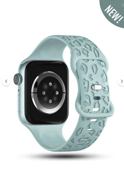 Apple Watch 10-11 46mm-watch2/3/4/5/6/se/7/8/9(42-44-45-49)mm Kordon Leoline Desenli Yumuşak Silikon