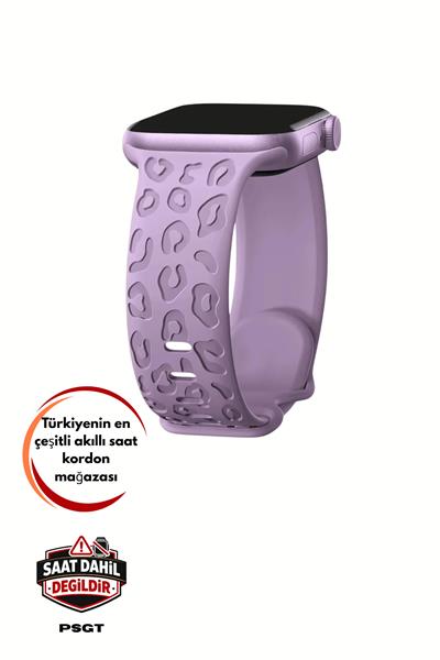 Apple Watch 10-11 46mm-watch2/3/4/5/6/se/7/8/9(42-44-45-49)mm Kordon Leoline Desenli Yumuşak Silikon