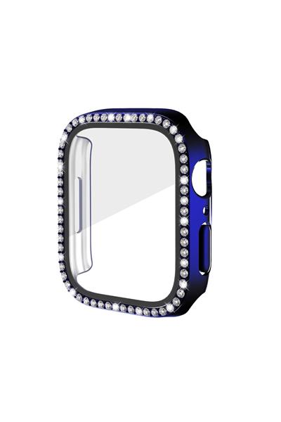 Apple Watch 3 4 5 6 7 8 9 Se 44 mm Kasa Koruyucu Işıltılı Parlak Taşlı Koruma