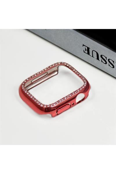 Apple Watch 3 4 5 6 7 8 9 Se Nike 40mm Uyumlu Kasa Koruyucu Işıltılı Parlak Taşlı Koruma
