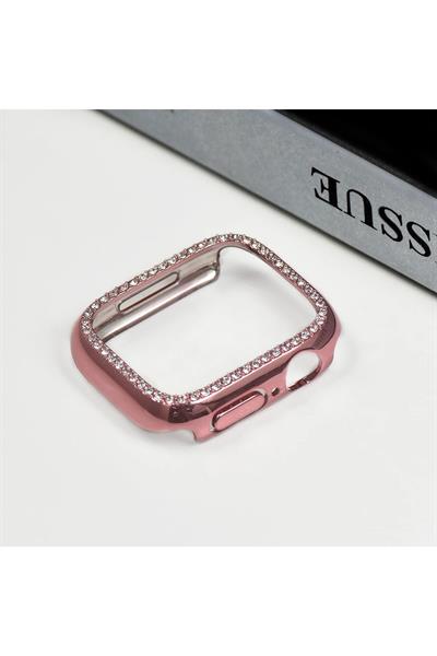 Apple Watch 3 4 5 6 7 8 9 Se Nike 40mm Uyumlu Kasa Koruyucu Işıltılı Parlak Taşlı Koruma