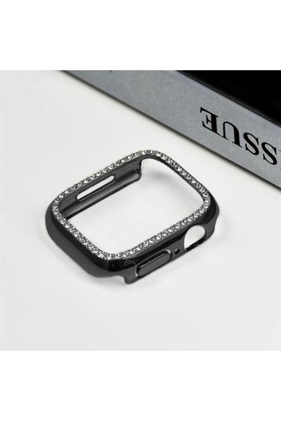 Apple Watch 3 4 5 6 7 8 9 Se Nike Uyumlu 40mm Kasa Koruyucu Işıltılı Parlak Taşlı Koruma