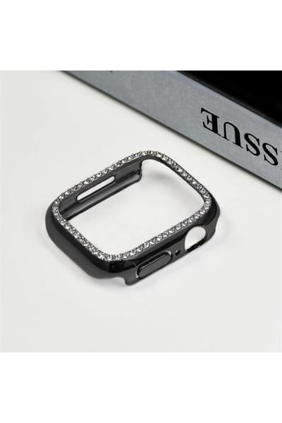Apple Watch 3 4 5 6 7 8 9 Se Uyumlu 41mm Kasa Koruyucu Işıltılı Parlak Taşlı Koruma