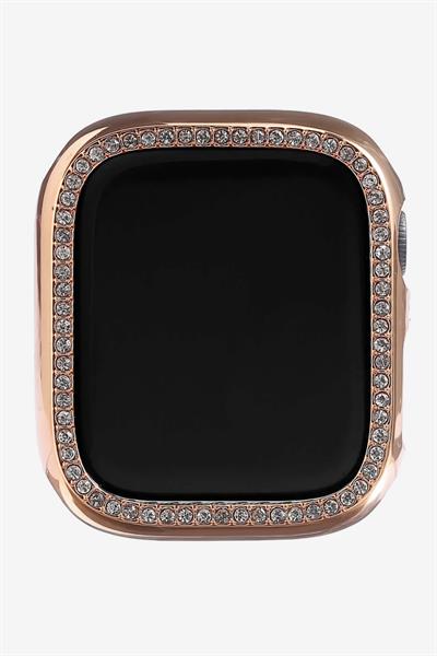 Apple Watch 49mm Uyumlu Kasa Koruyucu (Ekranı YOK) Zarif Elmas Işıltılı Parlak Taşlı Koruma