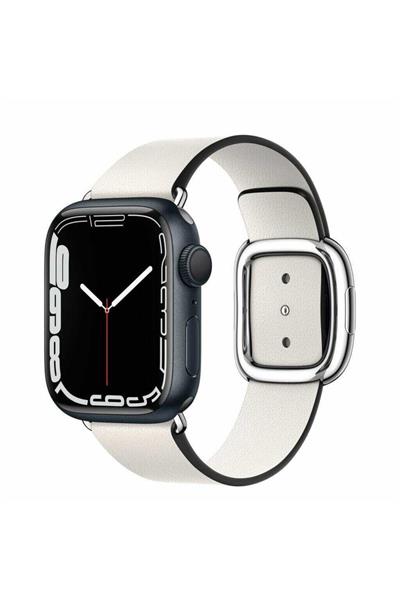 Apple Watch 9 8 7 6 5 Se 42/44/45/49mm Uyumlu Modern Buckle 42 Hakiki Deri Kordon