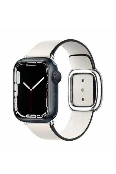 Apple Watch 9 8 7 6 5 Se 42/44/45/49mm Uyumlu Modern Buckle 42 Hakiki Deri Kordon