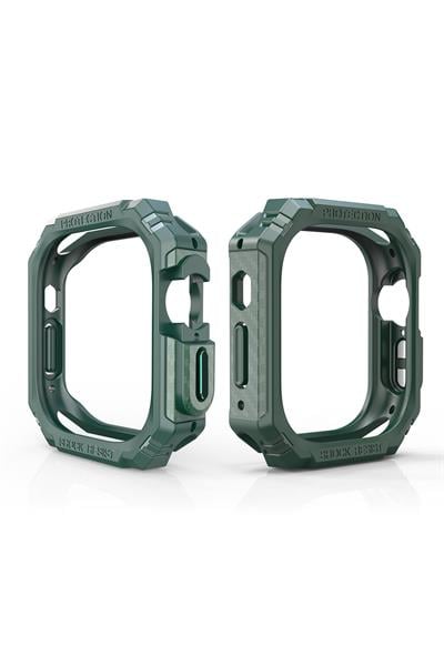 Apple Watch için 49MM Ultra ve ultra 2 Lüks darbeye koruma karbon fiber