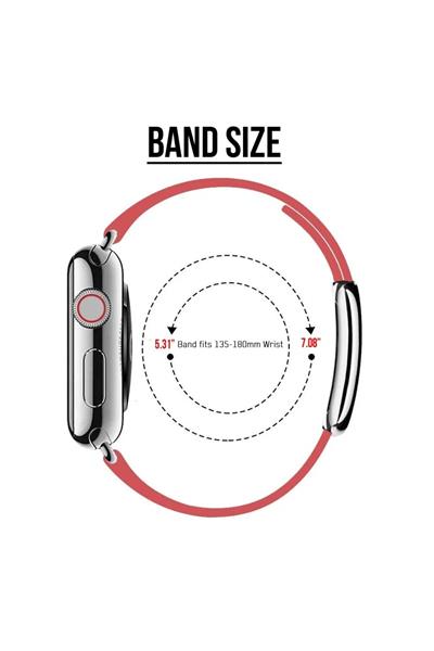 Apple Watch 2/3/4/5/se/6/7/8/9/10/11 Uyumlu deri Kordon