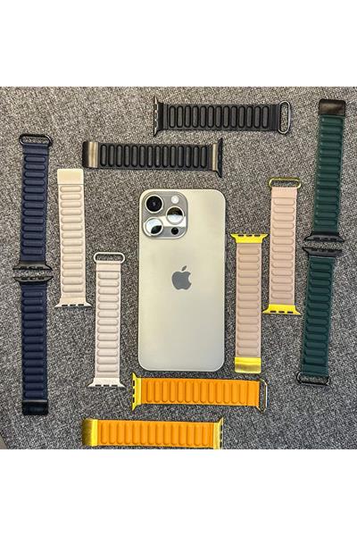 Apple Watch 2/3/4/5/se/6/7/8/9/10/11 Uyumlu deri Kordon