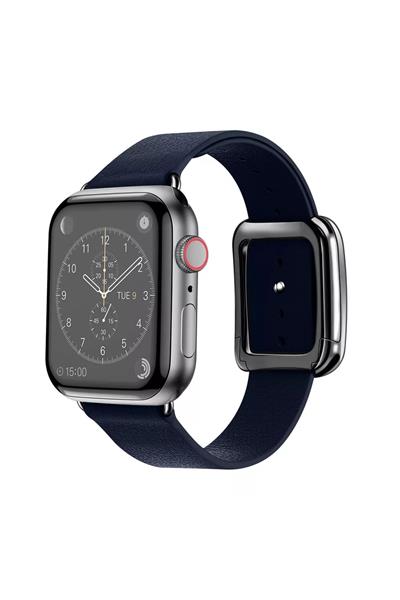 Apple Watch 2/3/4/5/se/6/7/8/9/10/11 Uyumlu deri Kordon