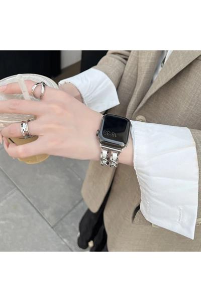 Apple Watch 2/3/4/5/se/6/7/8/9/10/11 Uyumlu deri Kordon