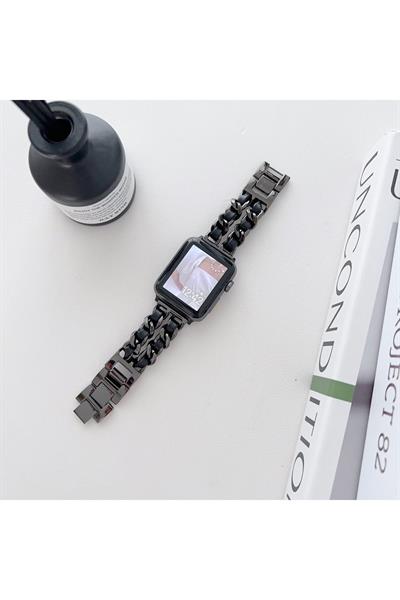 Apple Watch 2/3/4/5/se/6/7/8/9/10/11 Uyumlu deri Kordon