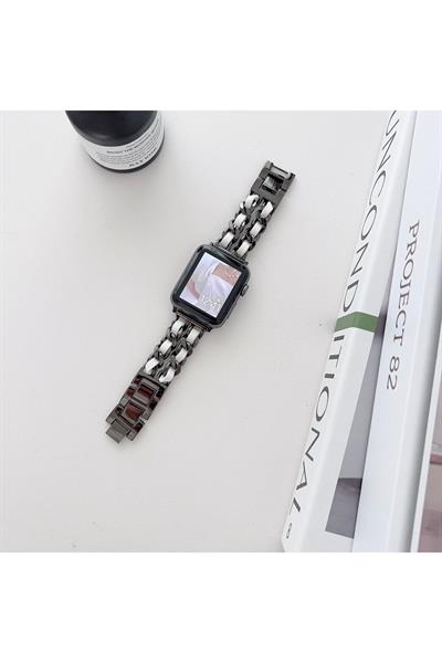 Apple Watch 2/3/4/5/se/6/7/8/9/10/11 Uyumlu deri Kordon