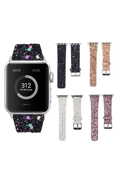 Apple Watch Seri: 1/2/3/4/5/6/se/7/8/9 (38-40-41MM) Ve Seri 10-11 (42MM) Uyumlu deri Kordon