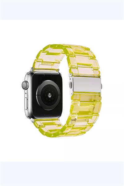 Apple Xiaomi Watch Seri 2/3/4/se/6/7/8/9/10/11 Uyumlu Paslanmaz Çelik Reçine Kordon