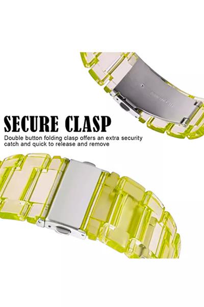 Apple Xiaomi Watch Seri 2/3/4/se/6/7/8/9/10/11 Uyumlu Paslanmaz Çelik Reçine Kordon