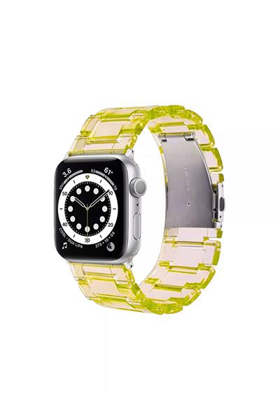 Apple Xiaomi Watch Seri 2/3/4/se/6/7/8/9/10/11 Uyumlu Paslanmaz Çelik Reçine Kordon