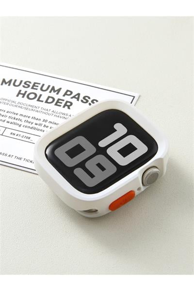 Apple Watch Serie 9/8/7/se/6/5/4 (41-40MM) Uyumlu Yumuşak Silikon Kılıf Düşme Kapak Saat Kılıfı Tpu