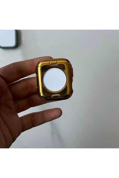 Apple Watch Serie 9/8/7/se/6/5/4 (41-40MM) Uyumlu Yumuşak Silikon Kılıf Düşme Kapak Saat Kılıfı Tpu