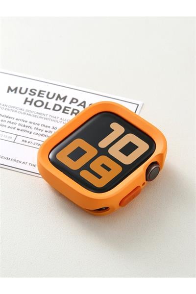 Apple Watch Serie 9/8/7/se/6/5/4 (41-40MM) Uyumlu Yumuşak Silikon Kılıf Düşme Kapak Saat Kılıfı Tpu
