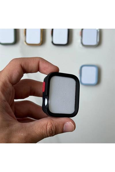 Apple Watch Serie 9/8/7/se/6/5/4 (41-40MM) Uyumlu Yumuşak Silikon Kılıf Düşme Kapak Saat Kılıfı Tpu