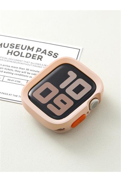 Apple Watch Serie 9/8/7/se/6/5/4 (41-40MM) Uyumlu Yumuşak Silikon Kılıf Düşme Kapak Saat Kılıfı Tpu