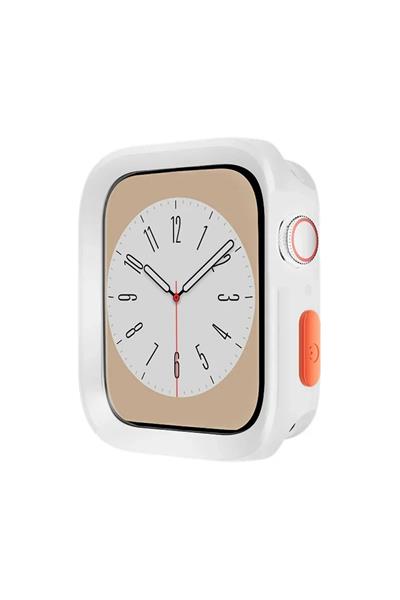 Apple Watch Serie 9/8/7/se/6/5/4 (41-40MM) Uyumlu Yumuşak Silikon Kılıf Düşme Kapak Saat Kılıfı Tpu