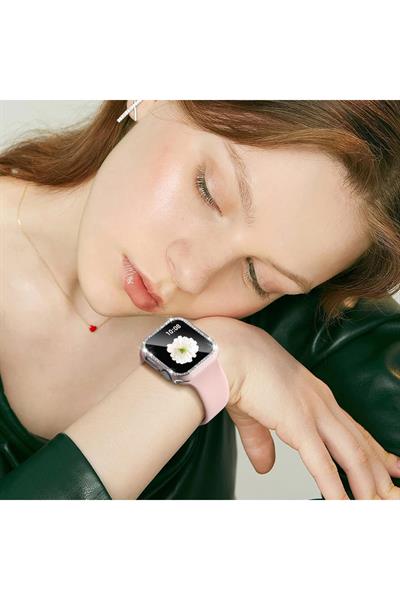 Apple Watch Serie10-11(42mm )kasa Koruyucu Işıltılı Parlak Taşlı Koruma