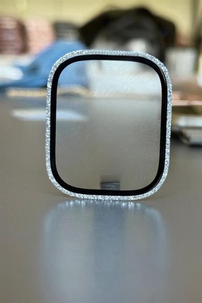 Apple Watch Ultra 49mm Uyumlu Taşlı Nano Cam Ekran Koruyucu Elmaslı