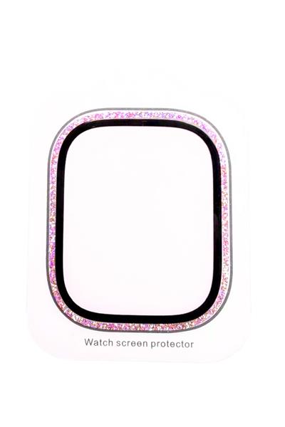 Apple Watch Ultra 49mm Uyumlu Taşlı Nano Cam Ekran Koruyucu Elmaslı