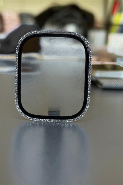 Apple Watch Ultra 49mm Uyumlu Taşlı Nano Cam Ekran Koruyucu Elmaslı