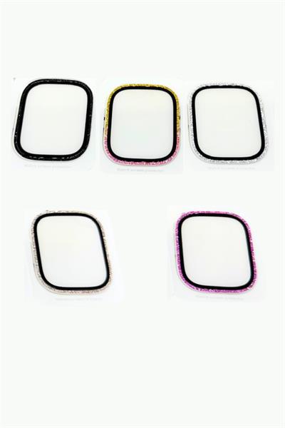 Apple Watch Ultra 49mm Uyumlu Taşlı Nano Cam Ekran Koruyucu Elmaslı