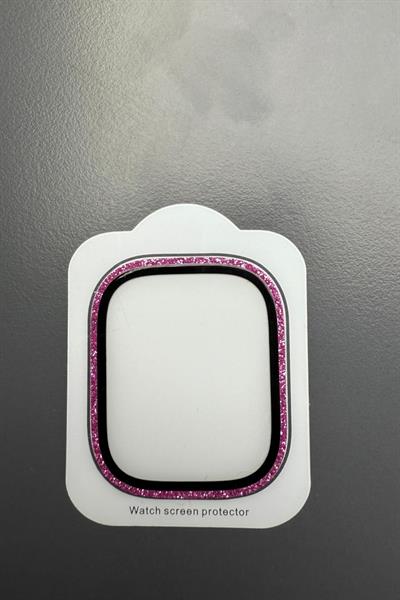 Apple Watch Ultra 49mm Uyumlu Taşlı Nano Cam Ekran Koruyucu Elmaslı