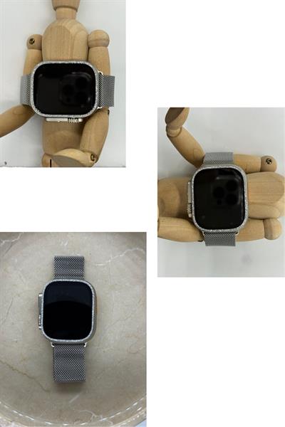 Apple Watch Ultra 49mm Uyumlu Taşlı Nano Cam Ekran Koruyucu Elmaslı