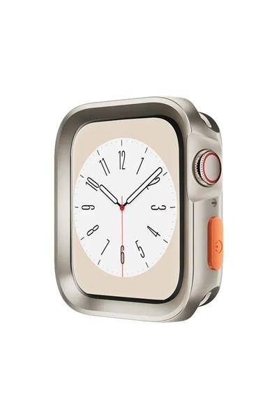 Apple Watch Uyumlu 5 6 7 8 9 44/45mm Kılıf Kasa Ve Ekran Koruyucu 360 Tam Koruma Kapak