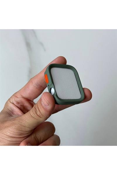 Apple Watch Uyumlu 5 6 7 8 9 44/45mm Kılıf Kasa Ve Ekran Koruyucu 360 Tam Koruma Kapak