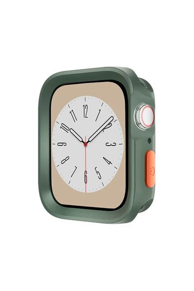 Apple Watch Uyumlu 5 6 7 8 9 44/45mm Kılıf Kasa Ve Ekran Koruyucu 360 Tam Koruma Kapak