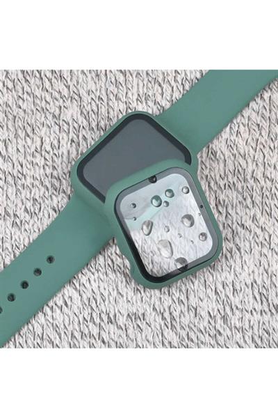 Apple Watch Uyumlu 5 6 7 8 9 45mm Kılıf Kasa Ve Ekran Koruyucu 360 Tam Koruma Kapak