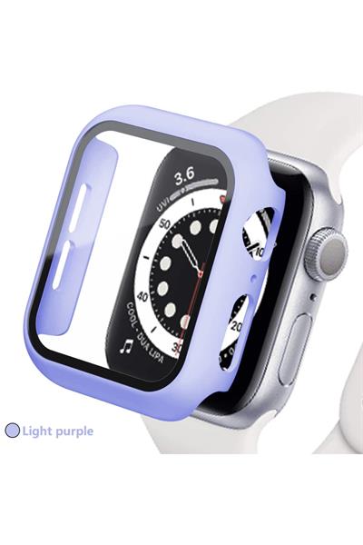 Apple Watch Uyumlu 5 6 7 8 9 45mm Kılıf Kasa Ve Ekran Koruyucu 360 Tam Koruma Kapak