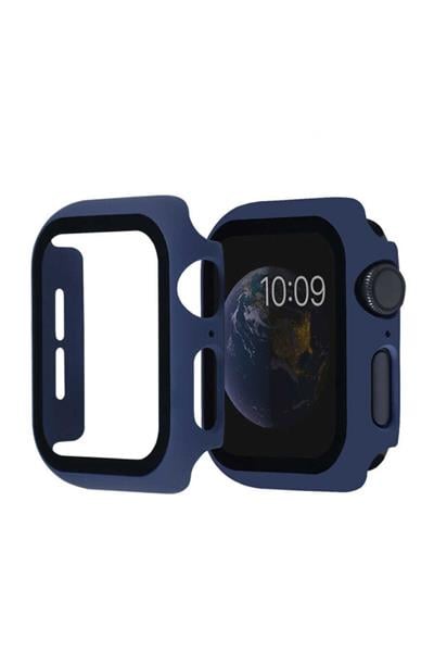 Apple Watch Uyumlu 5 6 7 8 9 45mm Kılıf Kasa Ve Ekran Koruyucu 360 Tam Koruma Kapak