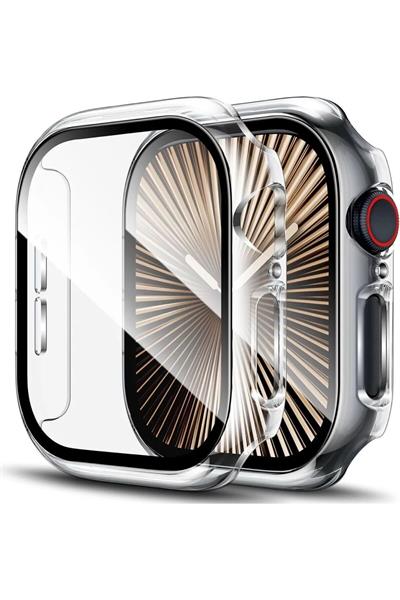 Apple Watch Uyumlu 7 8 45mm Kılıf Kasa Ve Ekran Koruyucu 360 Tam Koruma Kapak