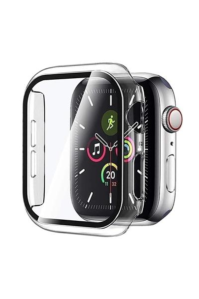Apple Watch Uyumlu 7 8 45mm Kılıf Kasa Ve Ekran Koruyucu 360 Tam Koruma Kapak