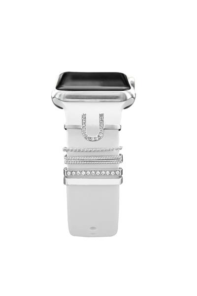 Apple Watch Uyumlu Harfli Charm Aksesuar Tüm Seriye Uyumlu Akıllı Saay Charm S