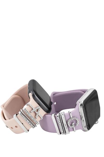 Apple Watch Uyumlu Harfli Charm Aksesuar Tüm Seriye Uyumlu Akıllı Saay Charm S