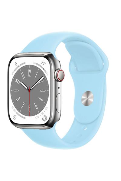 Apple Watch Uyumlu Seri: 1/2/3/4/5/6/se/7/8/9/10/11 Silikon Kordon A++