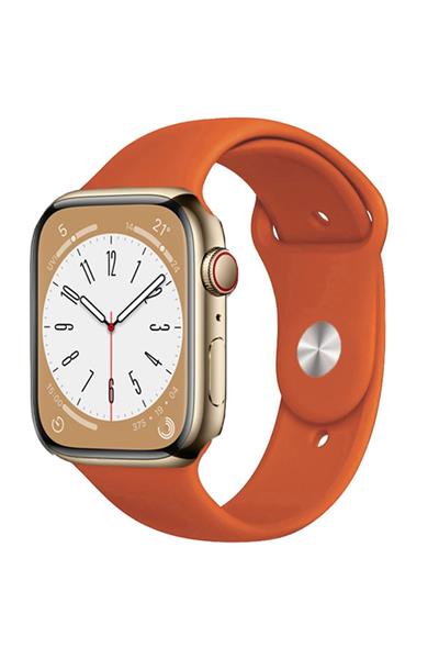 Apple Watch Uyumlu Seri: 1/2/3/4/5/6/se/7/8/9/10/11 Silikon Kordon A++