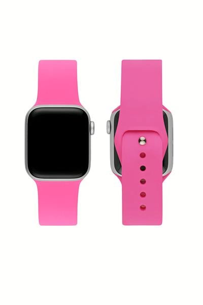 Apple Watch Uyumlu Seri: 1/2/3/4/5/6/se/7/8/9/10/11 Silikon Kordon A++