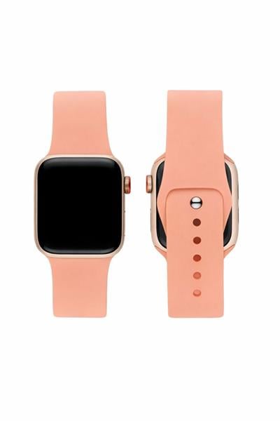 Apple Watch Uyumlu Seri: 1/2/3/4/5/6/se/7/8/9/10/11 Silikon Kordon A++